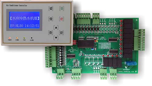 YM500F雙機頭水/地源熱泵三位一體機控制器